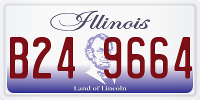 IL license plate B249664
