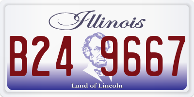 IL license plate B249667