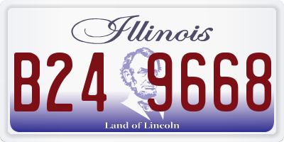 IL license plate B249668