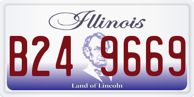 IL license plate B249669