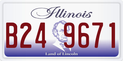 IL license plate B249671