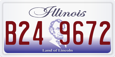 IL license plate B249672