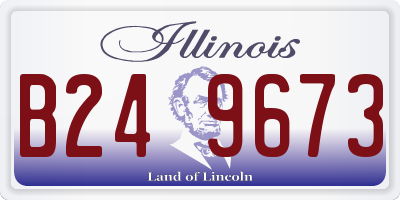 IL license plate B249673