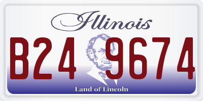 IL license plate B249674