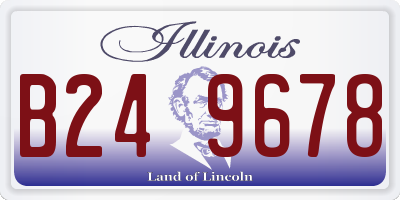 IL license plate B249678