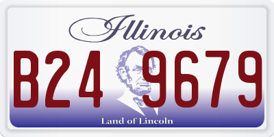 IL license plate B249679