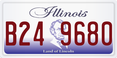 IL license plate B249680
