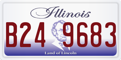 IL license plate B249683