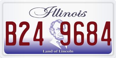 IL license plate B249684