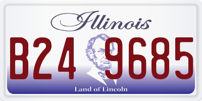 IL license plate B249685