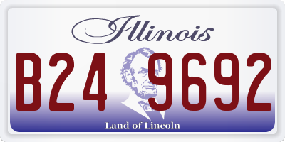 IL license plate B249692