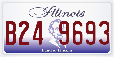 IL license plate B249693