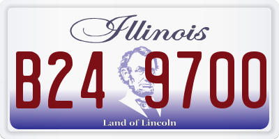 IL license plate B249700