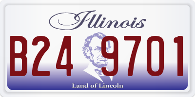 IL license plate B249701