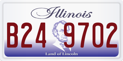 IL license plate B249702