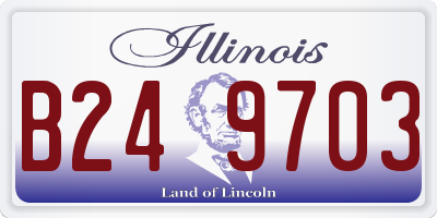 IL license plate B249703