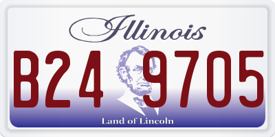 IL license plate B249705