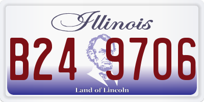IL license plate B249706