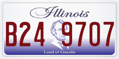 IL license plate B249707