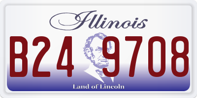 IL license plate B249708