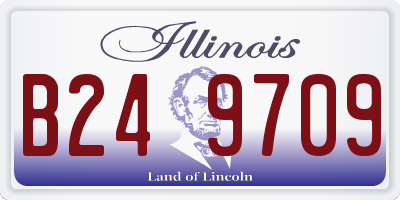 IL license plate B249709