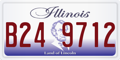 IL license plate B249712
