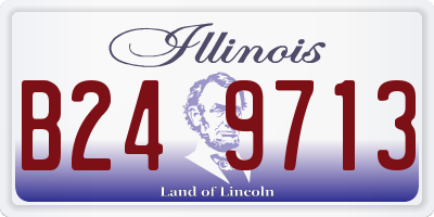 IL license plate B249713