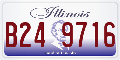 IL license plate B249716