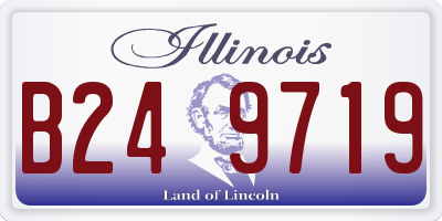 IL license plate B249719