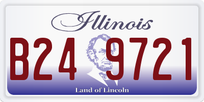 IL license plate B249721