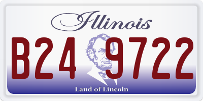 IL license plate B249722