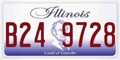 IL license plate B249728