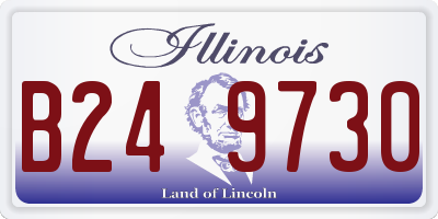IL license plate B249730