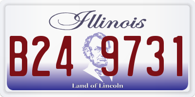 IL license plate B249731