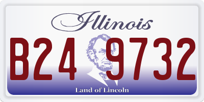 IL license plate B249732