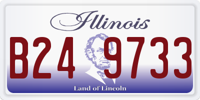 IL license plate B249733