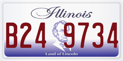 IL license plate B249734