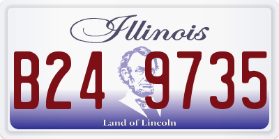 IL license plate B249735