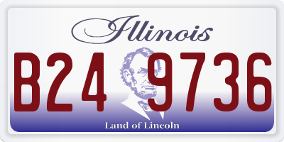 IL license plate B249736
