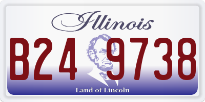 IL license plate B249738