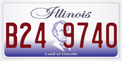 IL license plate B249740