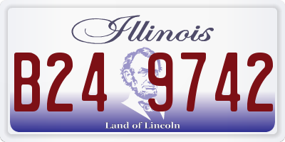 IL license plate B249742