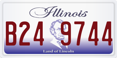 IL license plate B249744