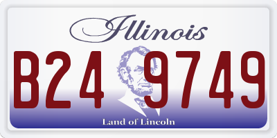 IL license plate B249749