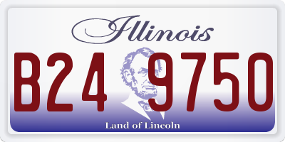 IL license plate B249750