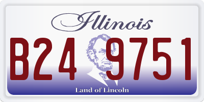 IL license plate B249751