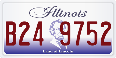 IL license plate B249752