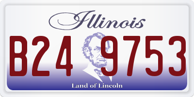 IL license plate B249753