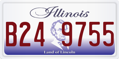 IL license plate B249755