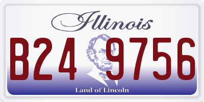 IL license plate B249756